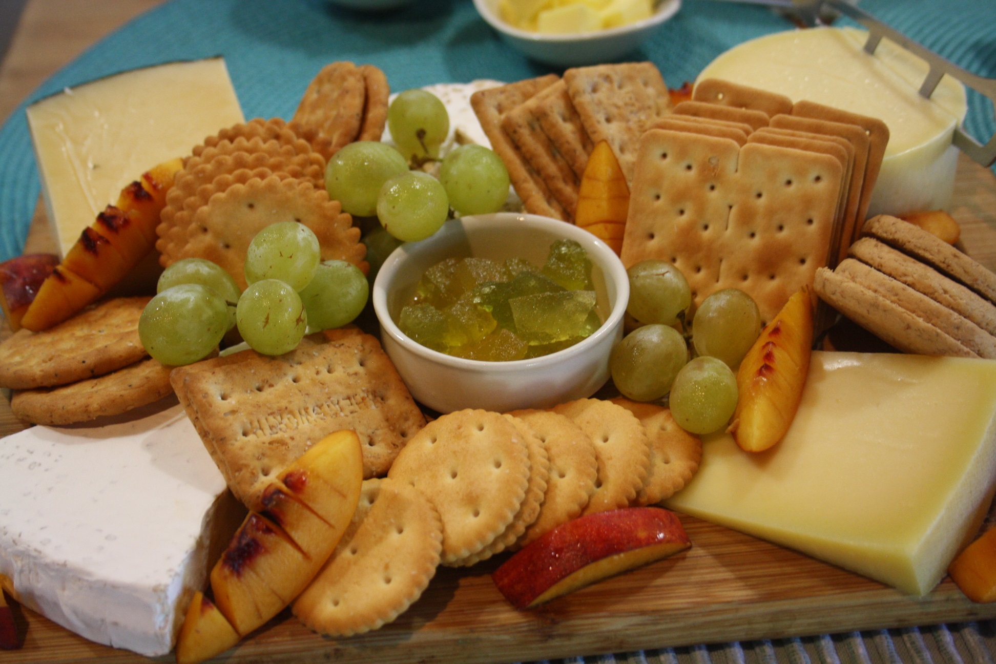 Delicious local cheeses and preserves