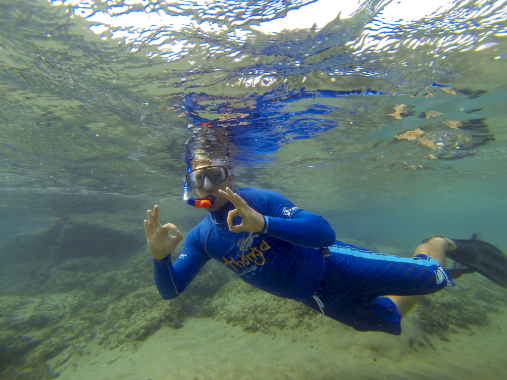 In snorkeling heaven