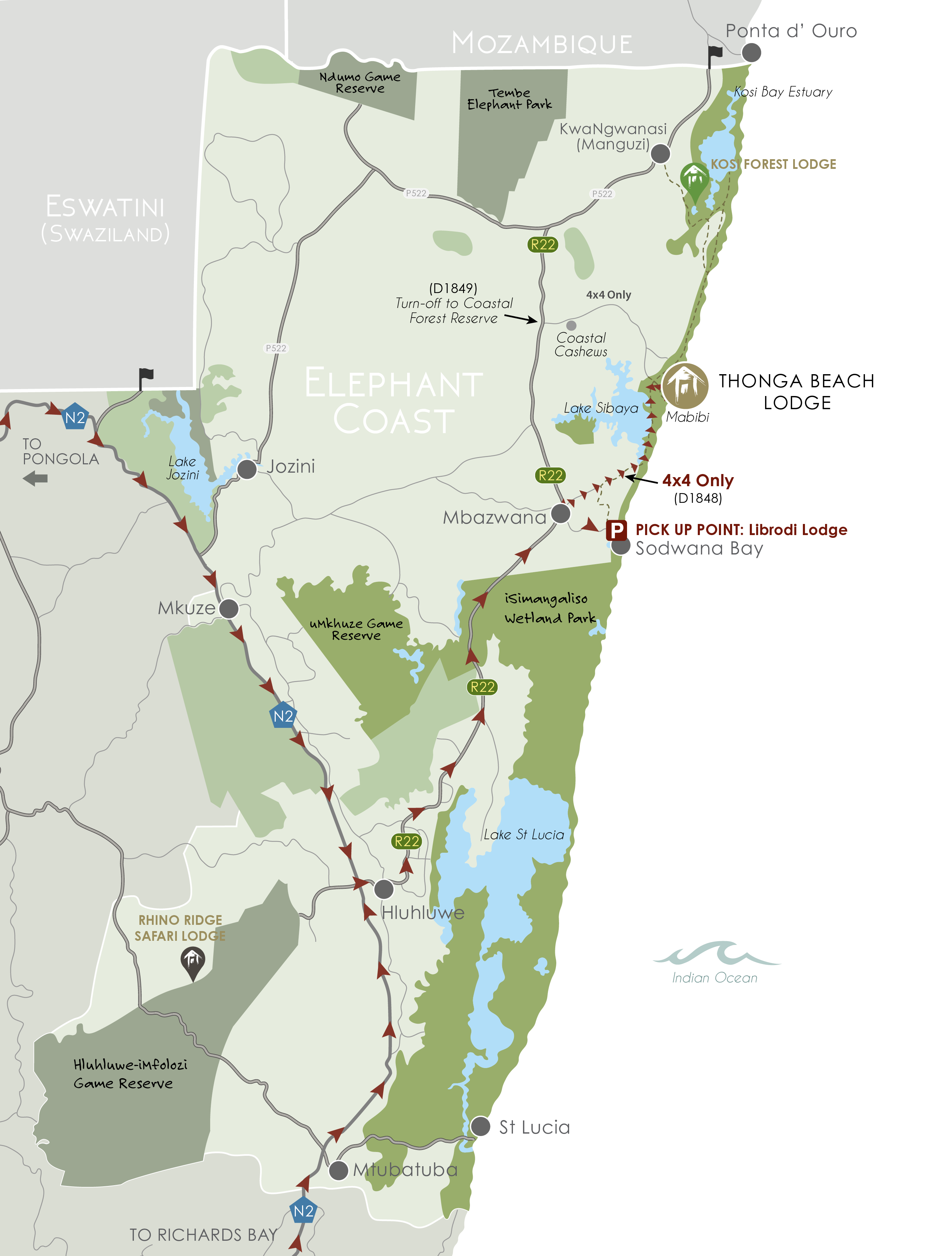 IAL MAPS - iSimangaliso_TBL WEB_Hluhluwe via Sibaya IAL MAPS - iSimangaliso_TBL WEB_Hluhluwe via Sibaya
