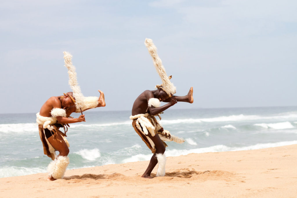 Traditional Zulu dancers in KwaZulu-Natal
